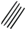 FC-KD2077 Front Inner & Outer Belt Weatherstrip 4 pc Kit, Front Doors Driver & Passenger Side, Jeep Wrangler JK, Jeep Wrangler - image 1