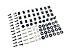 FC-KD4171 Fender Flare Hardware Kit (101 Pieces) for 1997-2006 Jeep Wrangler