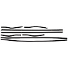 FC-KF2085 Belt Weatherstrip Kit, Front & Rear Inner/Outer Driver & Passenger Side for 1967-1968 Ford Mustang - image 1