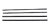 Belt Window Weather-strip Kit Fits 1971-1980 Ford Pinto [Inner/Outer, Left/Driver & Right/Passenger] - image 1