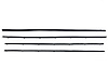 Window Belt Weatherstrip Kit 1967-1968 Ford Mustang - image 1