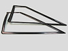 Quarter Window Molding Kit 1987-1993 Ford Mustang Hatchback