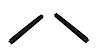 FC-KF4071 Convertible Top Side Rail Weatherstrip, LH & RH, Driver & Passenger Side for 1983-1993 Ford Mustang