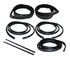 FC-KF4116 Door Seal, Window Channel, Belt Weathertstrip Kit, Front Driver & Passenger Side for 1987-1993 Ford Mustang - image 1