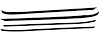 Window Belt Weatherstrip Kit 1970-1979 Chevy Camaro & Pontiac Firebird - image 1