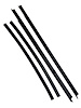 FC-KG2169 Belt Weatherstrip Kit, Inner/Outer Driver & Passenger Side for 1997-2004 Chevy Corvette - image 1
