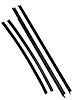 FC-KG2172 Belt Weatherstrip Kit, Inner/Outer Driver & Passenger Side for 1998-2004 Chevy Corvette - image 1