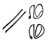 KG4199 T-Top Seal & T-Top Side Seal Fisher Style Single Release Kit for 1978-1981 Chevy Camaro - image 1