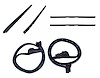 FC-KG4218 Door Seal & Belt Weatherstrip Kit, Driver & Passenger Side for 1984-1989 Chevy Corvette - image 1