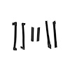 FC-KG4222 6 Piece Folding Top seal kit, T-Top for 1986-1996 Chevy Corvette - image 1