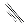 FC-KT2017 Outer Belt Weatherstrip 4 pc Kit, Front & Rear Outer Driver & Passenger Side for 2007-2014 Toyota FJ Cruiser - image 1