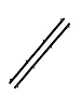 FC-KT2018 Front Outer Belt Weatherstrip Kit, Front Driver & Passenger Side for 1984-1989 Toyota 4Runner, 1984-1989 Toyota Pickup - image 1