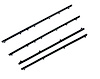 FC-KT2025 Inner Outer Belt Weatherstrip 4 pc Kit for 1984-1989 Toyota 4Runner, 1984-1989 Toyota Pickup - image 1
