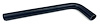 MCH1004 Molded Heater Hose; Type Single / Small ID .75" / Large ID .75" / Span 12", Replaces Dayco 80412