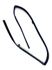 FC-N1002 Glass Run Channel, Front Driver Side for 1986-1992 Nissan Pickup, 1986-1992 Nissan D21, 1987-1992 Nissan Pathfinder - image 1