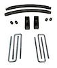 Lift Kit 4 in. w/2.5 in. ID Rear Bolts Incl. U-Bolts/3 in. Blocks/Add-A-Leaf/Center Pins/Shock Bushing - image 1