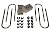 Axle Lift Blocks Kit 2 in. H x 3 in. W x 5.75 in. L Non-Tapered For Vehicles w/3.5 in. Rear Axle Tube Dual Pinned Incl. U-Bolts - image 1