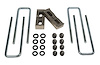 Axle Lift Blocks Kit- 1 in. H x 2.25 in. W x 6.5 in. L- Non-Tapered- Incl. U-Bolts- - image 1