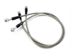 Brake Line Kit 30 in. Rear Steel Braided Incl. Hardware Pair - image 1