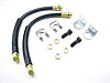 Disc Brake Flex Hose Kit Incl. Brackets Hardware - image 1