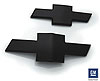 Billet Bolt-On Bowtie Emblem Black Powdercoat Steel - image 1