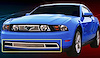 Upper Class Mesh Bumper Grille Bolt-On Insert 2010-2012 Mustang - image 1