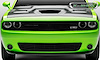 Dodge Challenger Laser Billet Grille Short Version All Black. Does not work on vehicles with Radar - image 1