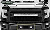 Ford F150 Torch Series LED Ligfht Bumper Grille 2- 3 Light Cubes Black Powder Coated w/Blk Studs - image 1