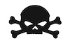 X-Metal Series Man-O-War Skull Grille Badge - image 1