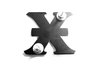 MEDIUM BLK X-METAL LOGO - image 2