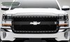 Chevrolet Silverado 1500 X-Metal Series Main Grille 1-Bar Replacement W/ Small Mesh Powder Coated Bl - image 2