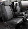 NP97-81 GRAY NP90-Series Neoprene Custom-Fit Front Seat Cover, Black/Gray Center Panel Fits Select Ford - image 1