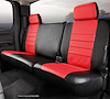 SL62-60 RED SL60-Series Leatherlite Simulated Leather Custom-Fit Rear Seat Cover, Red Fits Select Ram - image 1