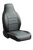 SL63-2 GRAY SL60-Series Leatherlite Simulated Leather Universal-Fit Front Seat Cover, Gray - image 1