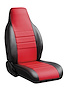 SL63-2 RED SL60-Series Leatherlite Simulated Leather Universal-Fit Front Seat Cover, Red - image 1