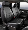 SL67-41 BLK/BLK SL60-Series Leatherlite Simulated Leather Custom-Fit Front Seat Cover, Black Fits Select Ford - image 1