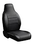 SL68-5 BLK/BLK SL60-Series Leatherlite Simulated Leather Universal Front Buckets Seat Cover - image 1