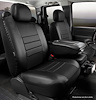 SL68-9 BLK/BLK SL60-Series Leatherlite Simulated Leather Custom-Fit Front Seat Cover, Black Fits Select Chevy/GMC - image 1