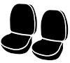 TR43-7 WINE TR40-Series Wrangler Universal Saddle Blanket Seat Cover, Wine Fits Select Western Star - image 1