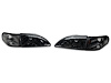 49050 Axial Series Cobra Style Headlights for 1994-1998 Ford Mustang, Black Housing [Clear Lens] - image 1