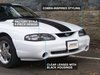 49050 Axial Series Cobra Style Headlights for 1994-1998 Ford Mustang, Black Housing [Clear Lens] - image 4