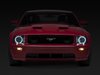 49121 Axial Series CCFL Halo Projector Headlights for 2005-2009 Ford Mustang GT V6, Black Housing [Smoked Lens] - image 3