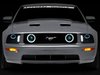 49128 LED Halo Projector Headlights for 2005-2009 Ford Mustang w/ Factory Halogens (Excl. GT500), Black Housing [Smoked Lens] - image 3