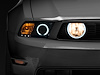49134 LED Halo Fog Lights for 2005-2012 Ford Mustang GT [Smoked Lens]
