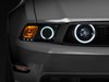 49134 LED Halo Fog Lights for 2005-2012 Ford Mustang GT [Smoked Lens] - image 2