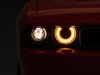 CH3761 Halo Projctor Headlights w/Sequential Turn Signals for 2008-2014 Dodge Challenger, Black Housing [Clear Lens] - image 2