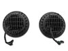 J108037 Axial Halo Headlights w/ DRL Amber Signals for 1997-2018 Jeep Wrangler TJ/JK, Black Housing [Clear Lens] - image 3