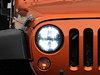 J108039 Axial Series LED Headlights for 1997-2018 Jeep Wrangler TJ/JK, Black Housing [Clear Lens] - image 1