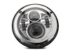 J108043 Axial Series LED Daymaker Headlights for 1997-2018 Jeep Wrangler TJ/JK, Chrome Housing [Clear Lens]