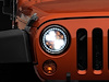 J108047 Axial Spider LED Headlight w/ Amber DRL for 1997-2018 Jeep Wrangler TJ/JK, Chrome Housing [Clear Lens] - image 1